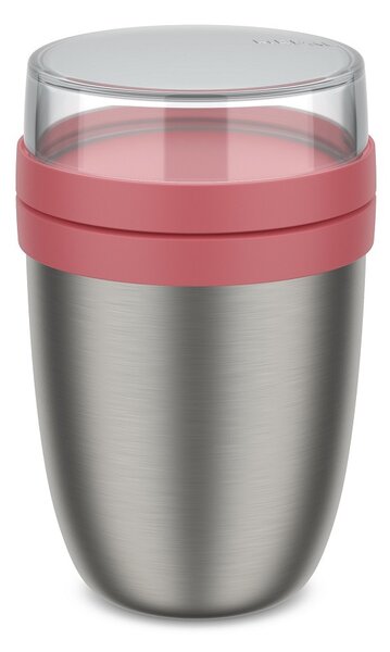 Termobox z nerezové oceli Ellipse, 500ml, Mepal, tmavě růžový