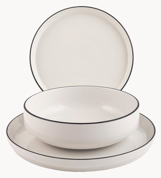 Sada porcelánového nádobí Essence, pro 4 osoby, 12 dílů