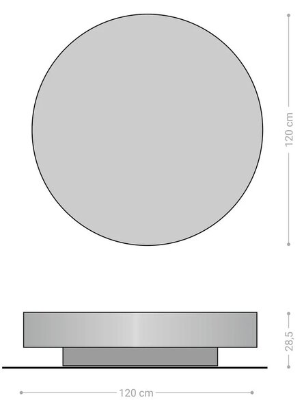 DELIFE Konferenční stolek Ryo 120x30 cm metalická zlatá
