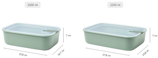 Miska na potraviny EasyClip, 1500ml, Mepal, světle zelená