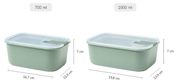 Miska na potraviny EasyClip, 700ml, Mepal, světle zelená