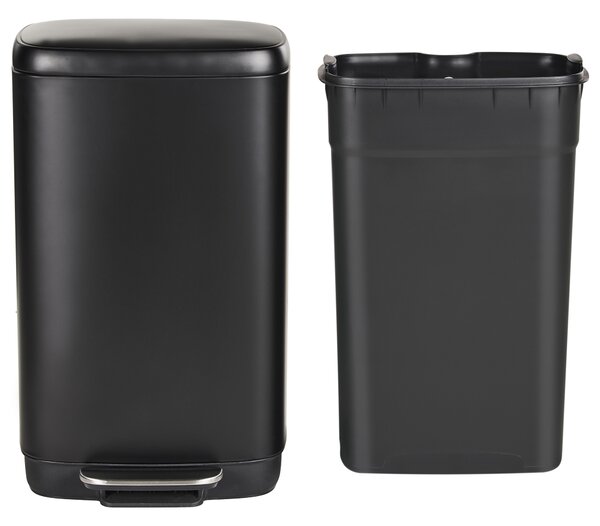 Odpadkový koš 30 L ECOCOLLECT Kov Černá