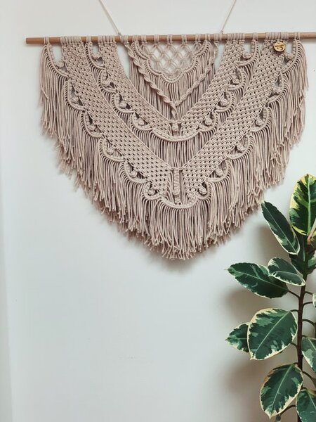 BRIMOON Velká macramé nástěnná dekorace