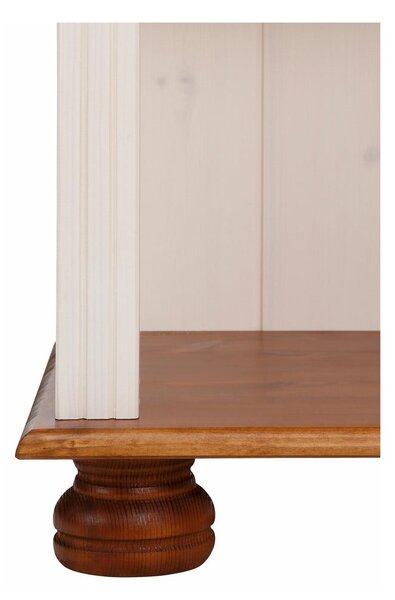 Knihovna z borovicového dřeva v bílo-přírodní barvě 70x181 cm Ella – Støraa