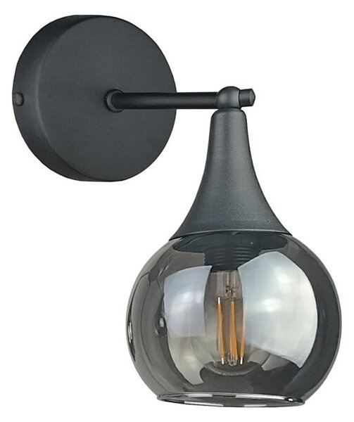 Nástěnné svítidlo STAR 1xE27/60W/230V černá/kouřová černá