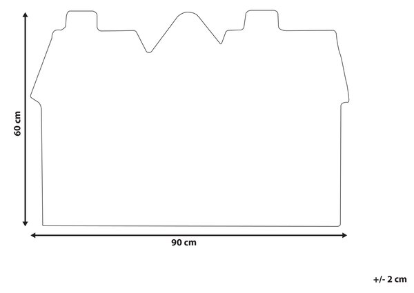 Rohožka MUHIKAP Přírodní 60 x 90 cm Vánoční motiv Kokosové vlákno