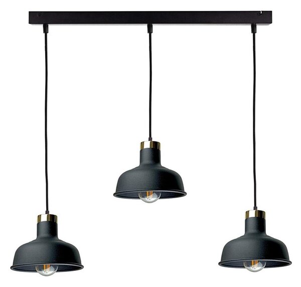 Lustr na lanku HEBE 3xE27/60W/230V černá