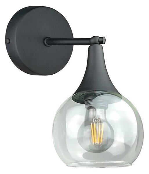 Nástěnné svítidlo STAR 1xE27/60W/230V černá/čirá