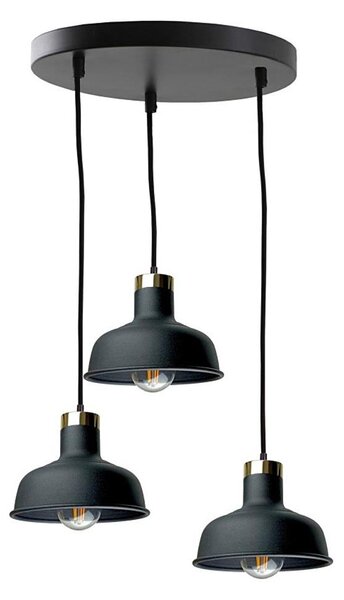 Lustr na lanku HEBE 3xE27/60W/230V černá