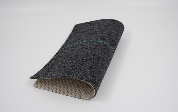 Associated Weavers, AKCE: 90x160 cm Metrážový koberec Medusa 99, šíře, černá, ab (mřížka), chodba / předsíň