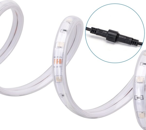 Aigostar - LED RGB Stmívatelný solární pásek LED/5W/3,2V 5+2m IP65 + DO