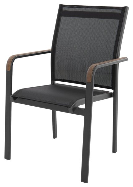 Doppler EXPERT antracit Wood Plus - zahradní hliníková sedací souprava 4+2+1