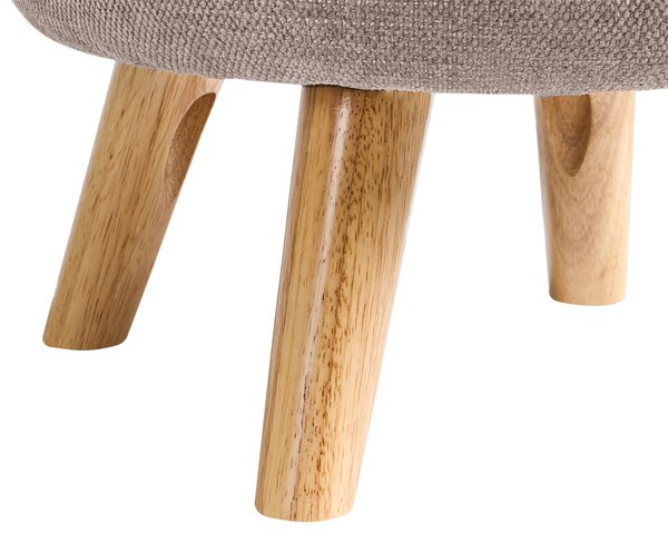 Úložný puf HAWLEY Žinylka Taupe