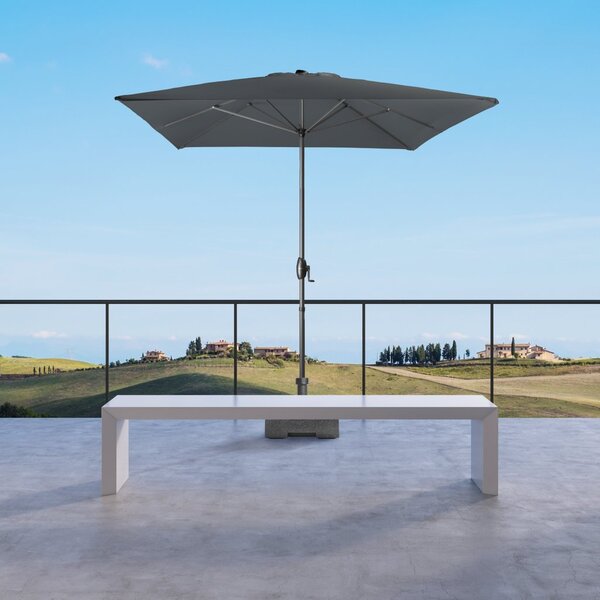 Derby Basic Lift zahradní slunečník 300 x 200 cm hnědá