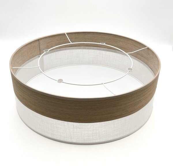 Stropní svítidlo SIRJA WOOD 2xE27/15W/230V pr. 45 cm bílá/dub