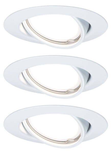 Paulmann 93422 Base vestavné svítidlo, LED, GU10, 15 W, bílá, sada 3 ks
