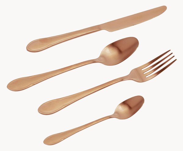Sada matně kartáčovaných příborů Cucina, pro 4 osoby, 16 dílů
