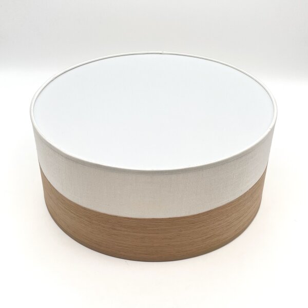 Stropní svítidlo SIRJA WOOD 1xE27/15W/230V pr. 35 cm bílá/dub