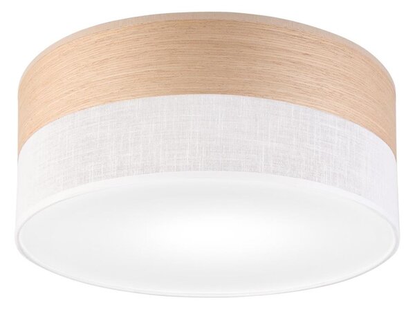 Stropní svítidlo SIRJA WOOD 1xE27/15W/230V pr. 35 cm bílá/dub