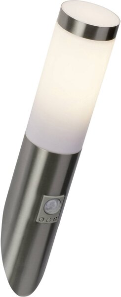 Brilliant Chorus 43697/82 venkovní nástěnné osvětlení s PIR detektorem LED E27 10 W nerezová ocel