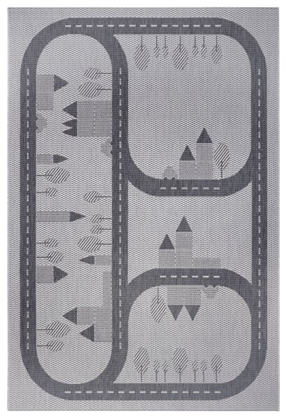 Hanse Home Collection koberce Dětský kusový koberec Flatweave Kids Rugs 104878 Grey - 120x170 cm