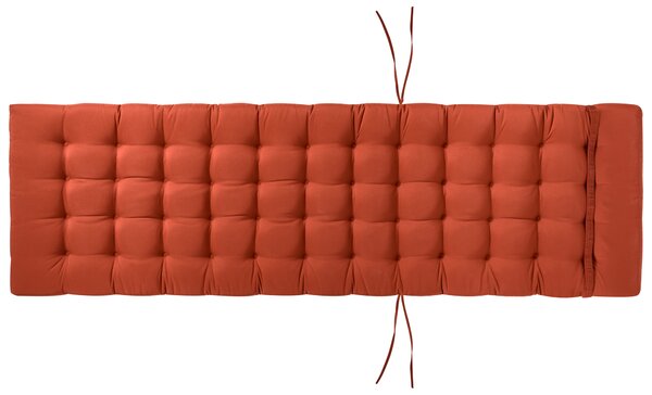 Polstr na zahradní lehátko CESANA PREMIUM 192 x 56 cm Červená