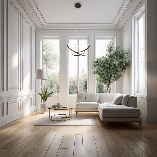 LED Lustr na lanku EMPOLI LED/55W/230V černá