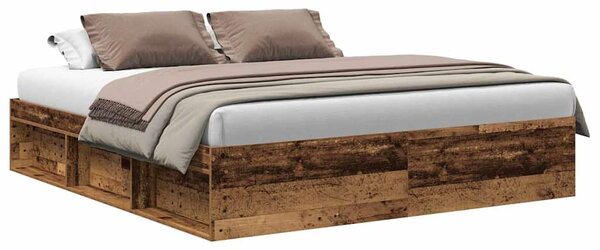 Rám postele bez matrace Staré dřevo 180x200cm Technické dřevo 3328861