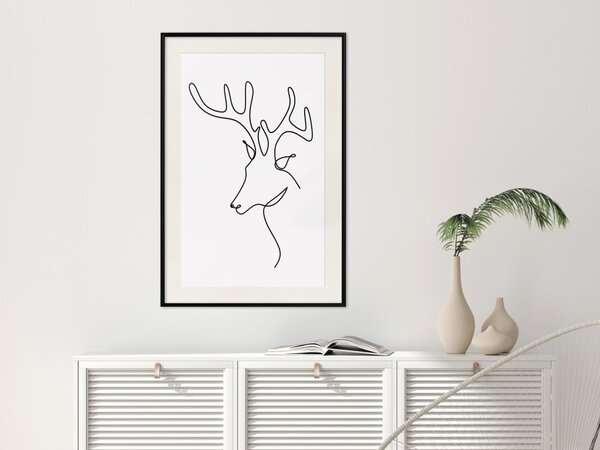 Plakát Přemýšlivý jelen