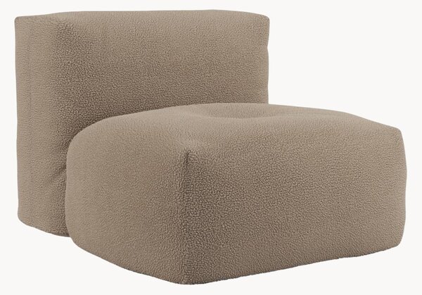 Středový modul z plyšového bouclé Soft