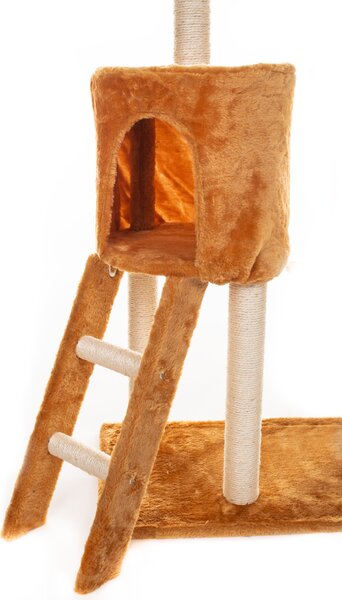 Hawaj Škrabadlo pro kočky 138 cm červeno-hnědá KF8054RB