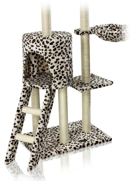 Hawaj Škrabadlo pro kočky 138 cm leopardí vzor 201511