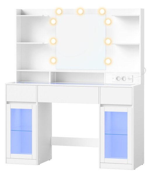 Toaletní stolek se zrcadlem a RGB LED osvětlením RDTB35145WB01