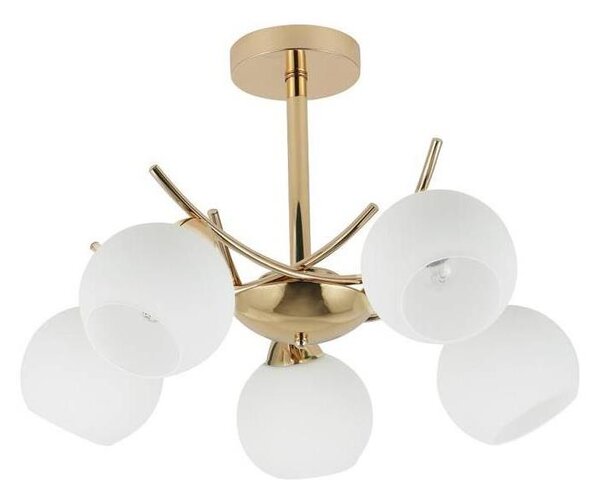 Lustr na tyči AMOS 5xE27/40W/230V zlatá