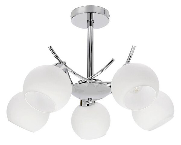 Lustr na tyči AMOS 5xE27/40W/230V lesklý chrom