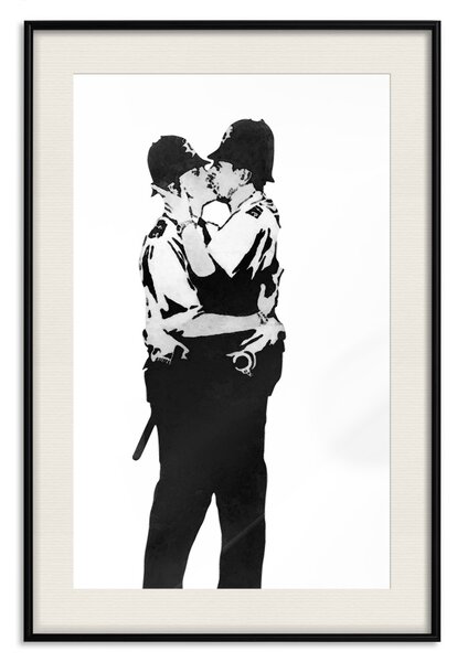 Plakát Líbající se policisté