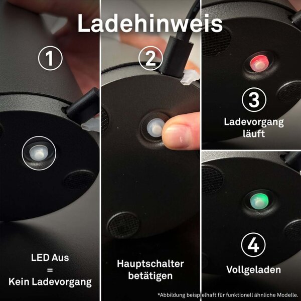 BRILONER Gila stolní lampa - 2,6W, 200lm, bezdrátová, LED, IP44, dotykový vypínač, stmívatelná, kávová/světlešedá 7669014
