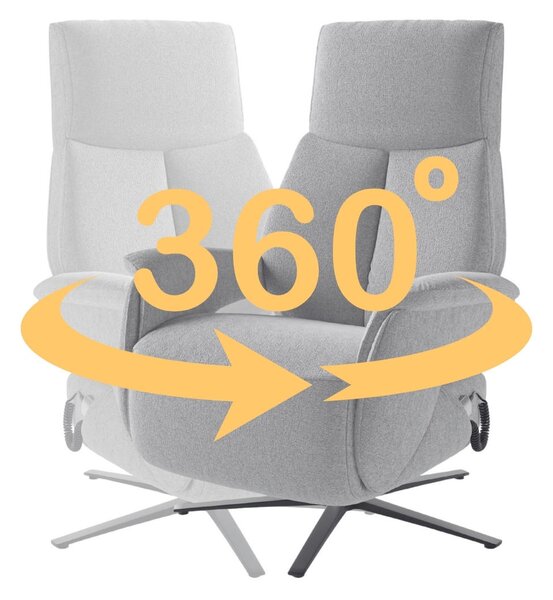 RELAXAČNÍ KŘESLO, textil, krémová Sit & More - Online Only křesla & taburety, Online Only