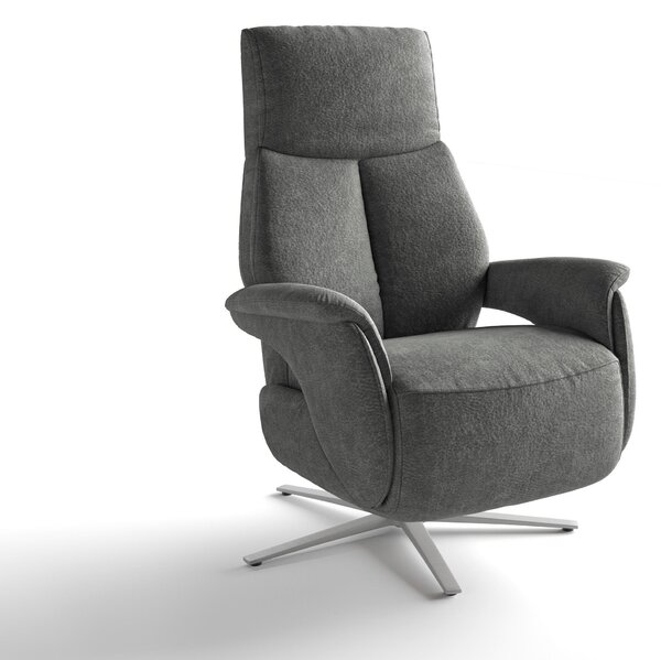 RELAXAČNÍ KŘESLO, textil, tmavě šedá Sit & More - Online Only křesla & taburety, Online Only