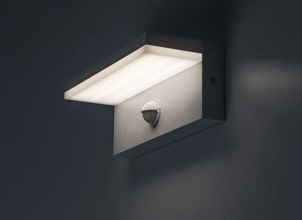 Rabalux 77116-LED Ven. nás. svítidlo se senzorem ZARAGOZA LED/9W/230V IP54 bílá