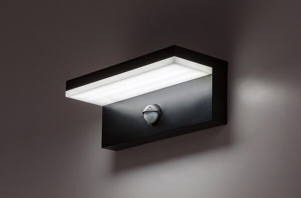 Rabalux 77115-LED Ven. nás. svítidlo se senzorem ZARAGOZA LED/9W/230V IP54 černá