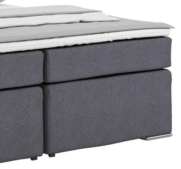 Postel Boxspring NERO PL: 180/200cm, tmavě šedá
