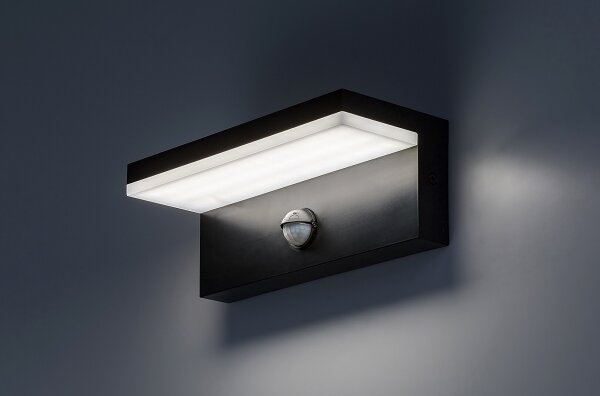 Rabalux 77115-LED Ven. nás. svítidlo se senzorem ZARAGOZA LED/9W/230V IP54 černá