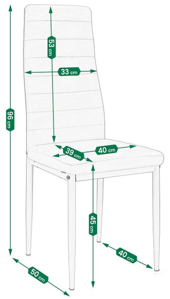 Set čtyř jídelních židlí VERUM šedý (4 ks)