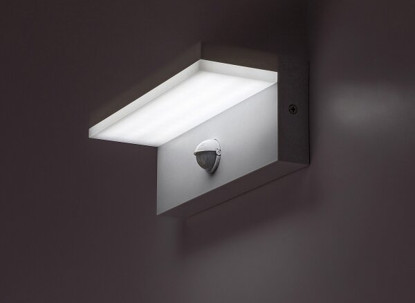Rabalux 77116-LED Ven. nás. svítidlo se senzorem ZARAGOZA LED/9W/230V IP54 bílá
