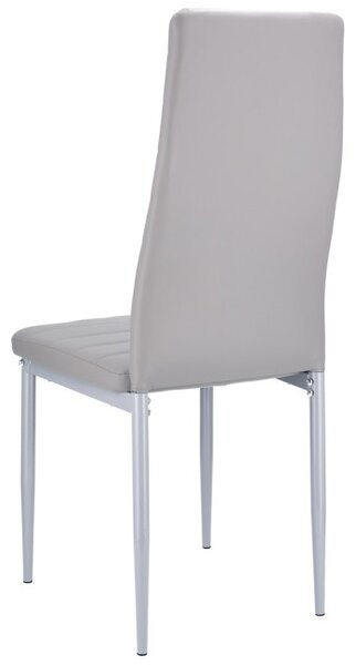 Set čtyř jídelních židlí VERUM šedý (4 ks)