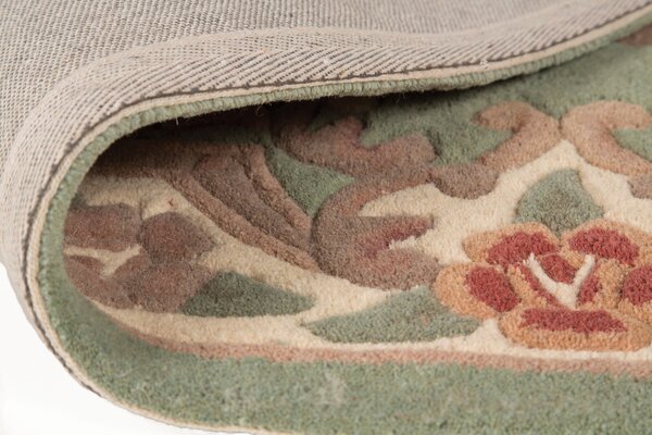 Flair Rugs, Ručně všívaný kusový koberec Lotus premium Green, 75x150, zelená, chodba / předsíň