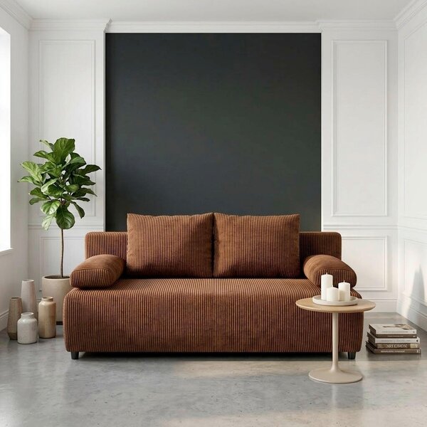 ROZKLÁDACÍ POHOVKA, textil, světle červená P & B - Rozkládací pohovky, Online Only
