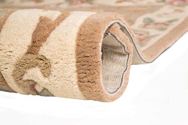 Flair Rugs, Ručně všívaný kusový koberec Lotus premium Fawn, 75x150, béžová, chodba / předsíň
