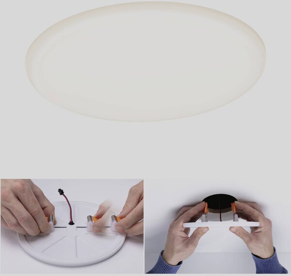 Paulmann 92389 EB Panel Veluna VariFit LED vestavné svítidlo, LED, 17 W, saténová